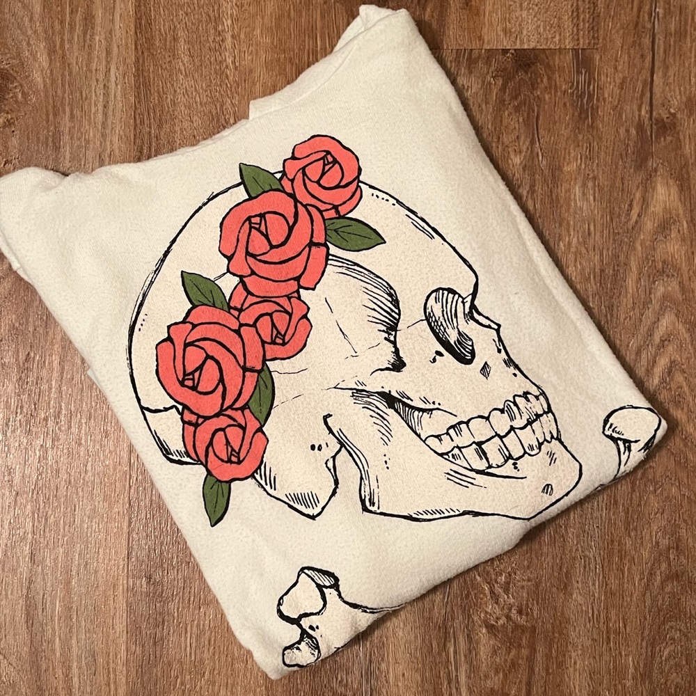 Wild fox skeleton skull hoodie FINAL SALE